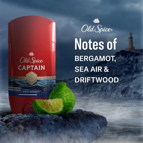 Miniatura 5 de Old Spice Red Collection Invisible Solid Antitranspirante y desodorante para hombres, Capitán, 2.6 oz
