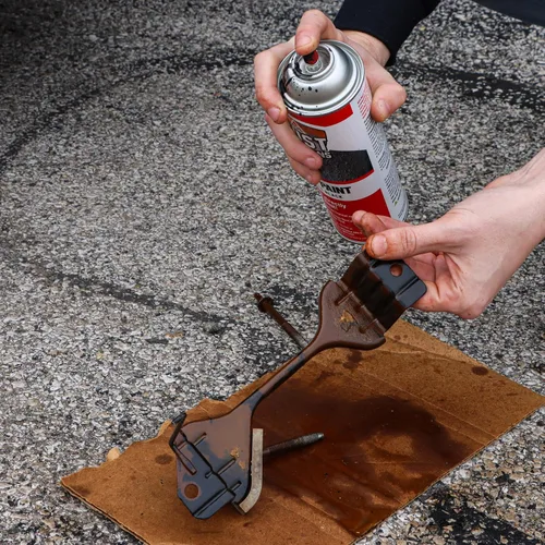 Miniatura 7 de AGS RUST SOLUTIONS Pintura en aerosol antióxido, 14 onzas, acabado negro mate duradero, segura para todas las superficies, elimina el óxido