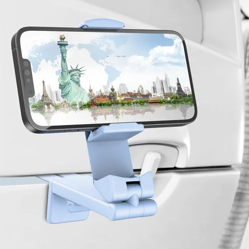 Miniatura 19 de Perilogics Soporte de Montaje para Teléfono de Avión Universal en Vuelo Visualización Manos Libres con Rotación Dual Multidireccional de 360 Grados
