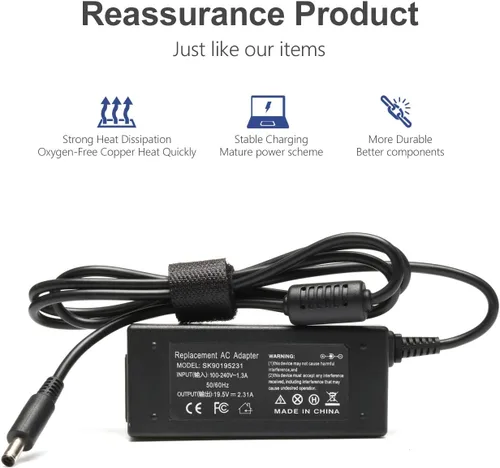 Miniatura 3 de 45W AC Adapter Compatible with Dell XPS 13 9333 9343 9350 9360 9370 XPS 12 9Q23 9Q33,LA45NM131 DA45NM131 Inspiron 11 3000 13 5000 7000 14 3000 5000