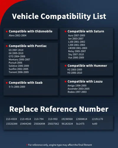 Miniatura 9 de VEHICODE Sensor de temperatura del refrigerante del motor, sensor de temperatura del agua ECT compatible con Chevrolet Chevy Silverado Suburban
