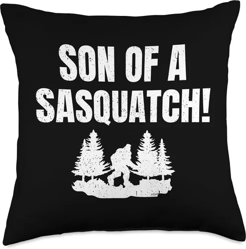 Miniatura 4 de 90s Nostalgia Gifts and Accessories Sasquatch T Sasquatch Son Retro Bigfoot Love T - Almohada de jabón para hombres y niños, 16 x 16 pulgadas