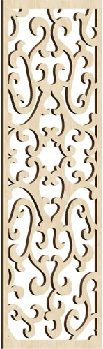 Miniatura 64 de Smithfield Paneles de pared decorativos de madera con calado, 13 3/8 pulgadas de ancho x 34 3/8 pulgadas de alto x 3/8 de alto, roble rojo rojo