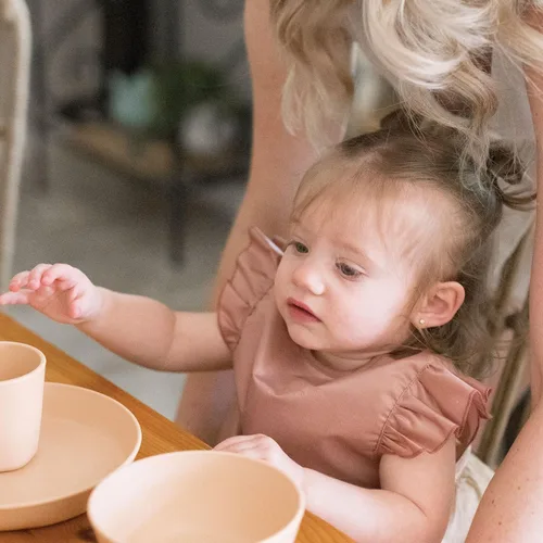 Miniatura 2 de Tiny Twinkle Babero a Prueba de Manchas para Niñas Babero Impermeable para Niños Pequeños para Comer Delantal para Bebé para Alimentación Topo