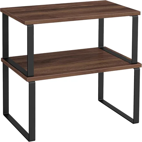 Miniatura 31 de SONGMICS Estante Organizador de Gabinete, Juego de 2 Estantes de Encimera de Cocina, Almacenamiento de Cocina, Estante de Especias, Apilable