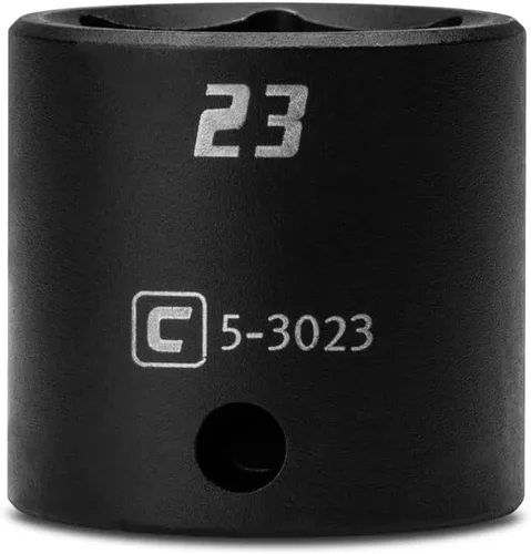 Miniatura 5 de Capri Tools Zócalo de impacto poco profundo de 0.236 in, accionamiento de 3/8 pulgadas, 6 puntos, métrico