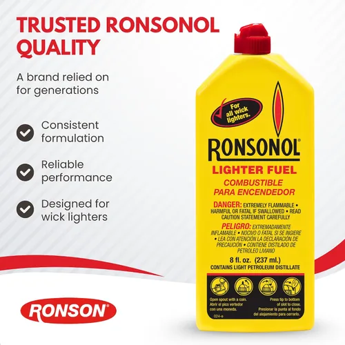 Miniatura 7 de Ronson 99062 - Combustible para encendedor Ronsonol de 8 onzas