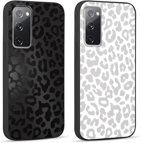Miniatura 89 de 2 Pack Funda con lindo estampado de chita para Samsung Galaxy S22 Ultra 5G de 6.8", Fundas con patrón de leopardo de lujo, diseño de silicona suave