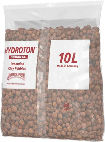 Miniatura 4 de Hydroton Original Clay Pebbles - 10 litros Agregado de arcilla expandida ligero fabricado en Alemania