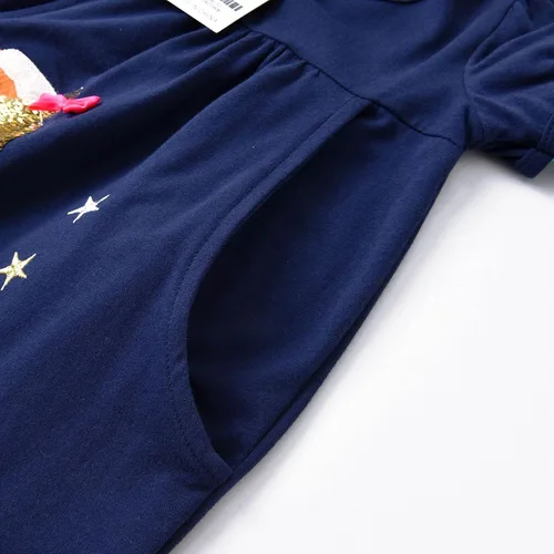 Miniatura 4 de VIKITA Vestidos de invierno para niñas pequeñas, de manga larga, estilo casual para niñas de 2 a 12 años, regalo de Navidad