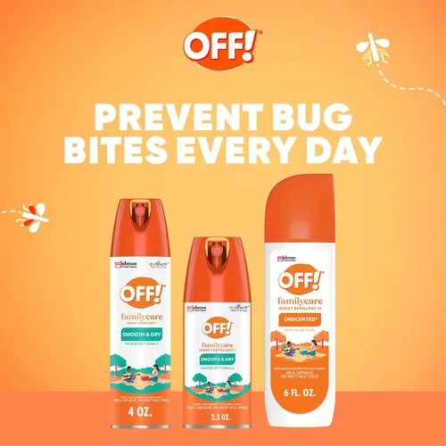 Miniatura 9 de OFF! Family Care Insect & Mosquito Repellent, Bug Spray Containing 15% DEET, Protects Against Mosquitoes, 4 Oz, 2 Count, Pack of 12