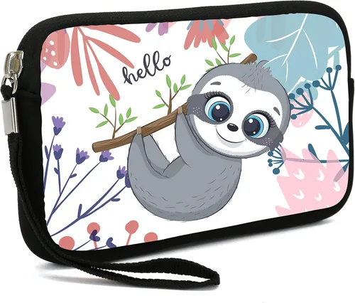 Miniatura 4 de Bolsas de maquillaje portátiles de neopreno para mujer, bolsa de maquillaje pequeña, bolsas de viaje, cartera de mano para todos los teléfonos