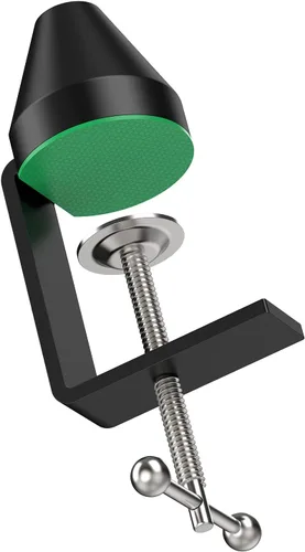 YOUSHARES Abrazadera de montaje en mesa para micrófono: abrazadera de brazo para soporte de brazo de micrófono con tornillo ajustable, el espacio