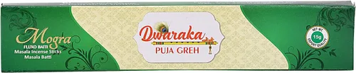 Miniatura 4 de Dwaraka - Varillas de incienso - Mogra/jazmín árabe, 100 varillas, totalmente naturales, sin químicos