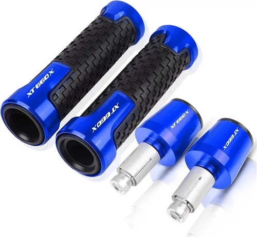 Miniatura 15 de Para Yamaha XT660X XT660 XT 660X 2004-2017 Manillar de motocicleta antideslizante extremo manillar empuñaduras de goma extremos de agarre 7/8