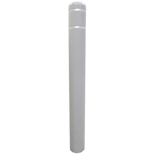 Miniatura 18 de Ideal Shield Cubierta de bolardo de seguridad negra de 1/8 pulgadas de 4 pulgadas con rayas rojas, 60 pulgadas de alto. Cinta de instalación