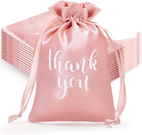 Miniatura 21 de Sieral 50 bolsas de regalo de satén con cordón para joyas, bolsas para dulces para el día de la madre, boda, baby shower, despedida de soltera