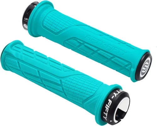 Miniatura 13 de FIFTY-FIFTY Empuñaduras de manillar de bicicleta de montaña, empuñaduras MTB de bloqueo único, cómodas y de bloqueo, mango de bicicleta