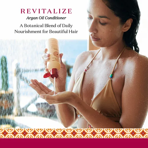 Miniatura 2 de Moroccan Elixir Acondicionador revitalize de aceite de argán para cabello seco, dañado, teñido y sin sulfatos, parabenos y silicona, acondicionador