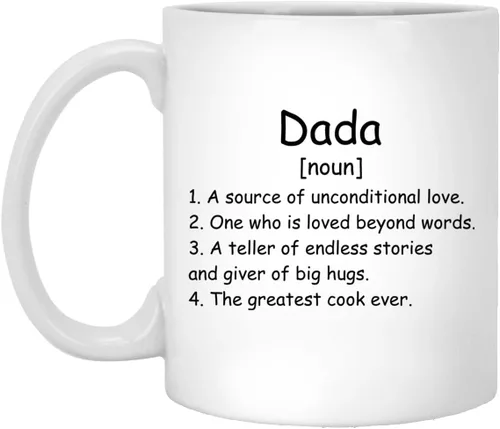 GavinsDesigns Taza de café Dada Noun – Taza de definición de papá – Regalo para papá – Regalos de cumpleaños para papá – Regalos de papá – Regalos