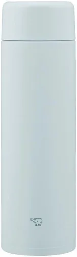 Zojirushi SM-GA60-HL Botella de agua, tapón sin costuras, gran capacidad, 20.3 fl oz (20.3 fl oz), tornillo, taza de acero inoxidable, gris hielo,