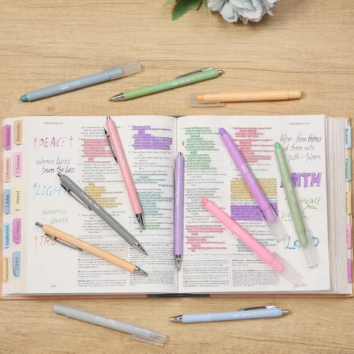 Miniatura 5 de Mr. Pen - Marcadores y bolígrafos bíblicos sin derrame, paquete de 12, marcadores de gel, bolígrafos para la Biblia sin traspaso Bible-Safe Gel