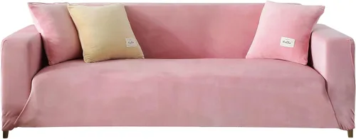 Miniatura 9 de CONRUSER Funda elástica para sofá, funda de terciopelo suave con parte inferior elástica, protector de muebles para mascotas y niños (negro, XL)