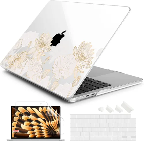 Miniatura 27 de Batianda Funda prémium para MacBook Air de 15 pulgadas M5 2026 M4 2025 M3 2024 M2 2022, ultra delgada de 0.047 in, carcasa rígida de plástico