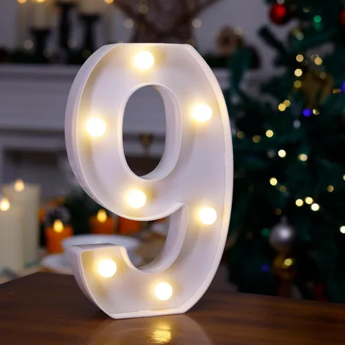 Miniatura 42 de Letrero LED de Marquesina con Letras Iluminadas, Letrero del Alfabeto Iluminado, Luces LED de Letras con Batería para Luz Nocturna, Boda