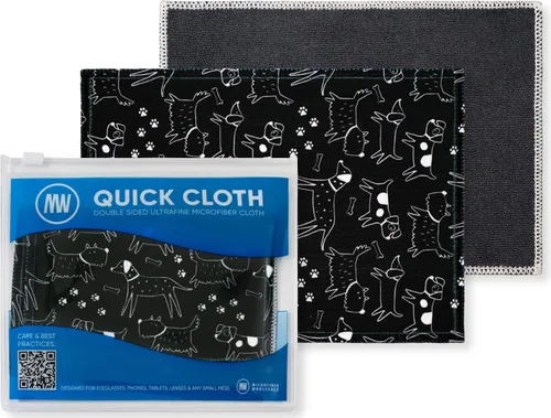 Miniatura 13 de Quick Cloth - Paños de limpieza de lentes de microfibra de 8 x 8 pulgadas, astrología, 1 paquete con funda, limpiador de lentes de doble cara
