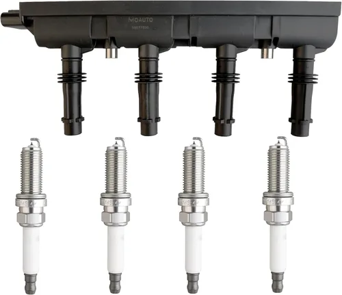Miniatura 10 de Juego de 4 bobinas de encendido UF316 90919-02240 y 4 bujías de iridio compatibles con Scion Toyota XA XB Yaris Echo Prius Camry - L4 1.5L