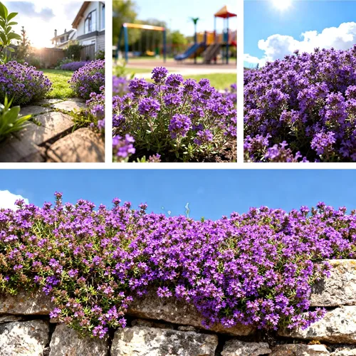 Miniatura 7 de Más de 20000 semillas de tomillo rastrero para plantar, plantas perennes de cobertura del suelo, flores, semillas de hierbas fragantes para césped
