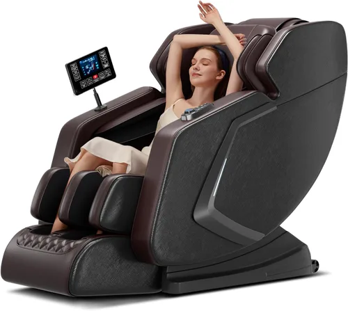 Miniatura 7 de Massage Chair Full Body- Zero GravityMassage Recliner with Air Pressure, 10 Fixed Massage Rollers, Heating, Foot Roller, Bluetooth Speaker for Home
