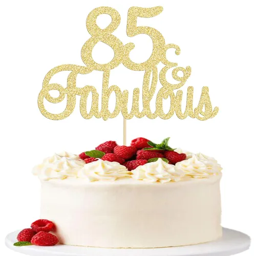 Miniatura 13 de Gyufise 1 decoración de 30 con purpurina dorada y fabulosos adornos para tartas de 30 años y fabulosos adornos para tartas de cumpleaños de 30 años