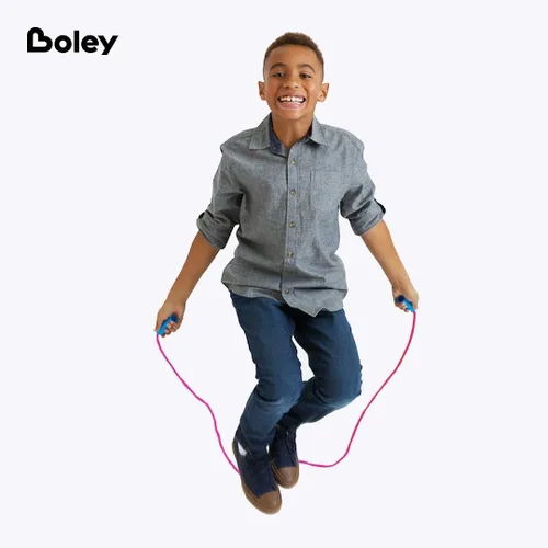 Miniatura 6 de Boley Juego de cuerdas de saltar para niños, paquete de 12, cuerdas de saltar duraderas de 7 pies con asas antideslizantes para niños y niñas