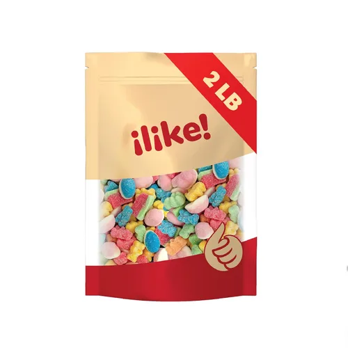 Miniatura 3 de Mezcla de caramelos de gomita, caramelos masticables - osos, puffs, gajos de sandía, bolsa de 2 libras Dulces agridulces, merienda nocturna de cine