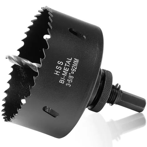 Miniatura 68 de Sierra de agujero de 4 1/8” (105mm) para madera y plástico, broca de corte de núcleo de sierra de agujero HSS bimetálica para paneles de yeso, Rojo