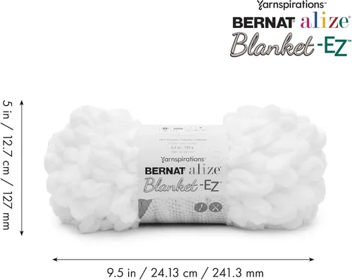 Miniatura 2 de Bernat Alize Blanket-EZ - Ovillo de lana, color crema