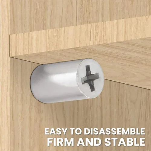 Miniatura 2 de 20 tornillos autorroscantes, soporte laminado para gabinete, pasadores de estante con funda antideslizante, soporte de estante de acero clavija