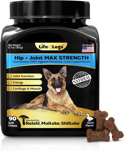 Miniatura 11 de Masticables de cadera y articulaciones para perros + suplemento de piel y pelaje - Golosinas para aliviar el dolor de las articulaciones del perro