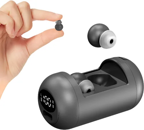 Miniatura 9 de Xmenha Auriculares planos para dormir para dormir de lado, cómodos, discretos, invisibles, mini, pequeños, pequeños, con cancelación de ruido