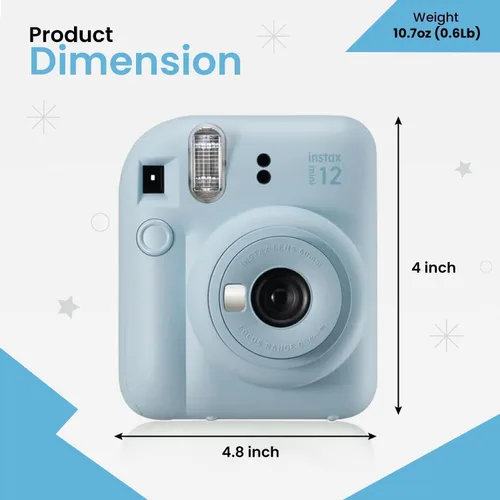 Miniatura 3 de Fujifilm INSTAX MINI 12 Blue Bundle 2025
