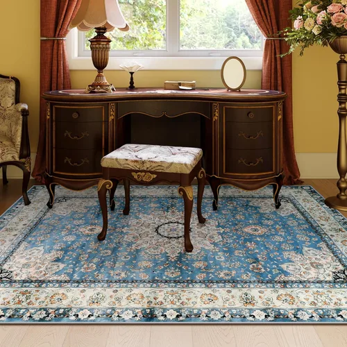 Miniatura 310 de Lahome Alfombra Bohemia Tribal Lavable de 3 x 5, Alfombras Antideslizantes para Entrada, Dormitorio, Sala de Estar, Vintage, Ultra Suave, No