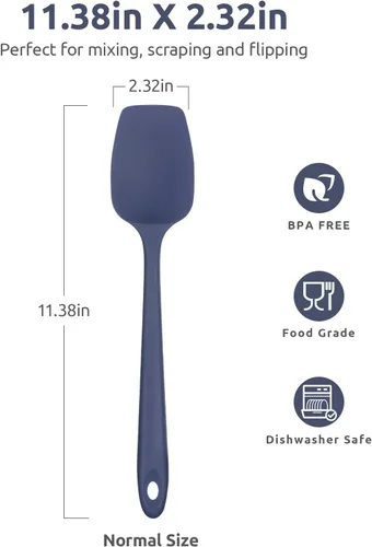 Miniatura 2 de U-Taste - Espátula de cuchara de silicona resistente al calor: U-Taste 600ºF de alto calor, flexible, 11.38 pulgadas, mezcla de silicona, agitación