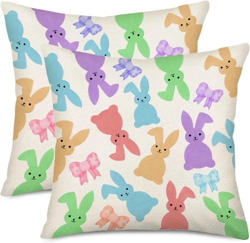 Miniatura 16 de Fukeen Juego de 2 fundas de almohada de playa de verano de 16 x 16 pulgadas, conchas de mar, conchas de coral y estrellas de mar y estrellas de mar