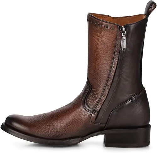 Miniatura 4 de Cuadra Botas urbanas para hombre en piel de ciervo genuino marrón