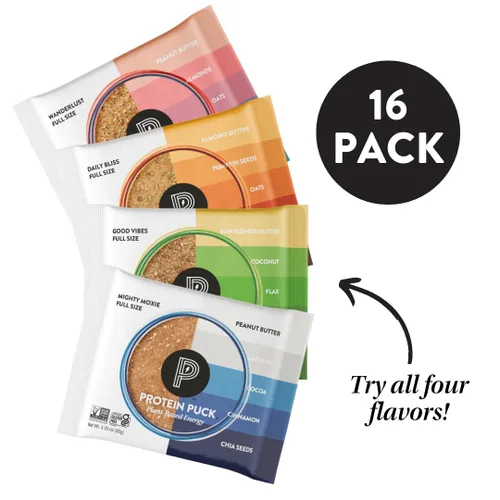 Miniatura 2 de Protein Puck Barras a base de plantas Snacks con proteína vegana 16 unidades Tamaño completo de 3.25 oz Sin gluten, sin lácteos, barras