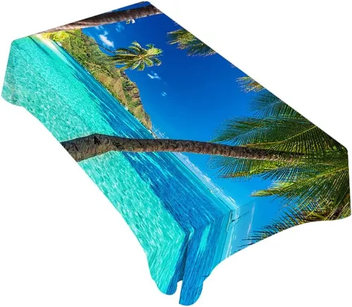 Miniatura 23 de Mantel rectangular decorativo para cancha de baloncesto, parquet para interiores de cancha de poliéster, para cocina, comedor, barbacoa, picnic