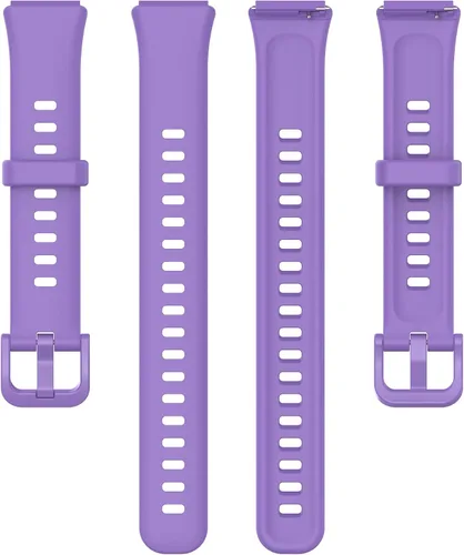 Miniatura 5 de Senter Banda de repuesto de goma suave de liberación rápida para Huawei Band 7 Smart Watch Púrpura