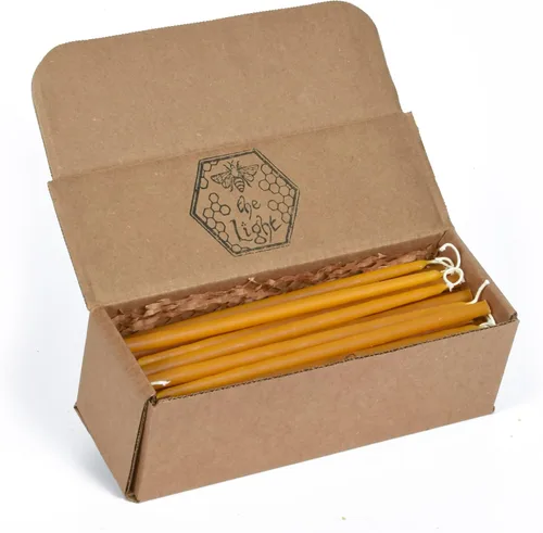 Miniatura 9 de Velas de Cera de Abeja 100% Puras - Velas Decorativas y Sumergidas Naturales Hechas a Mano, Insípidas y Sin Humo para Navidad, Adviento y Janucá